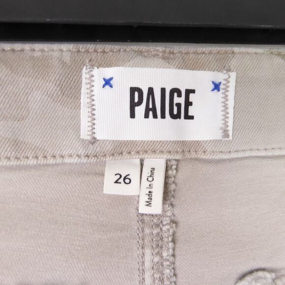 Paige Jogger Pants Womens SZ 26 Mayslie Jogger Mid Rise Camouflage Straight Leg - Picture 11 of 16